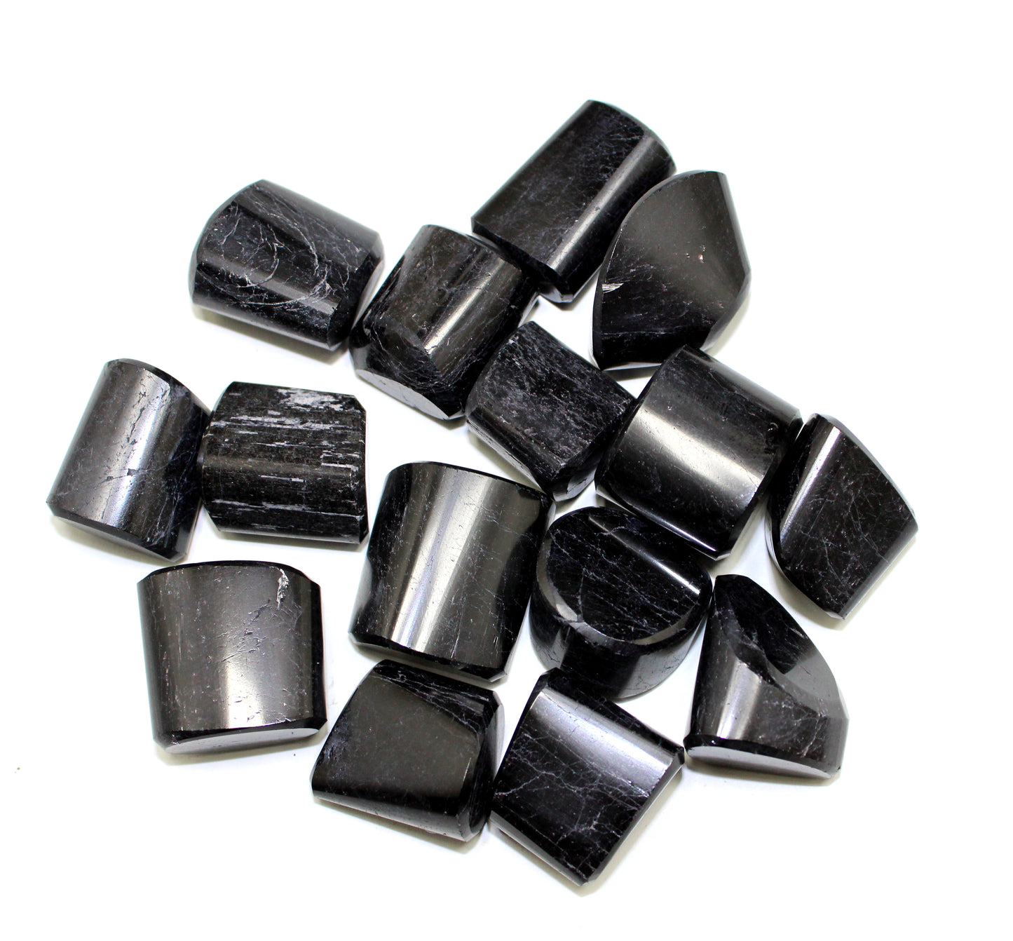 Natural Black Tourmaline Tumble Stones