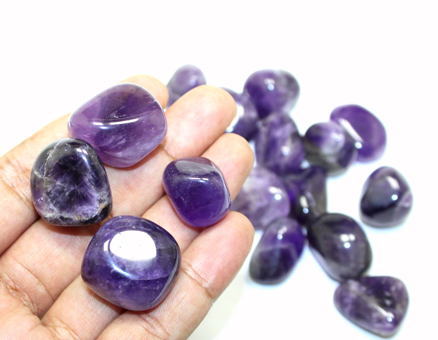 Natural Amethyst Tumble Stones