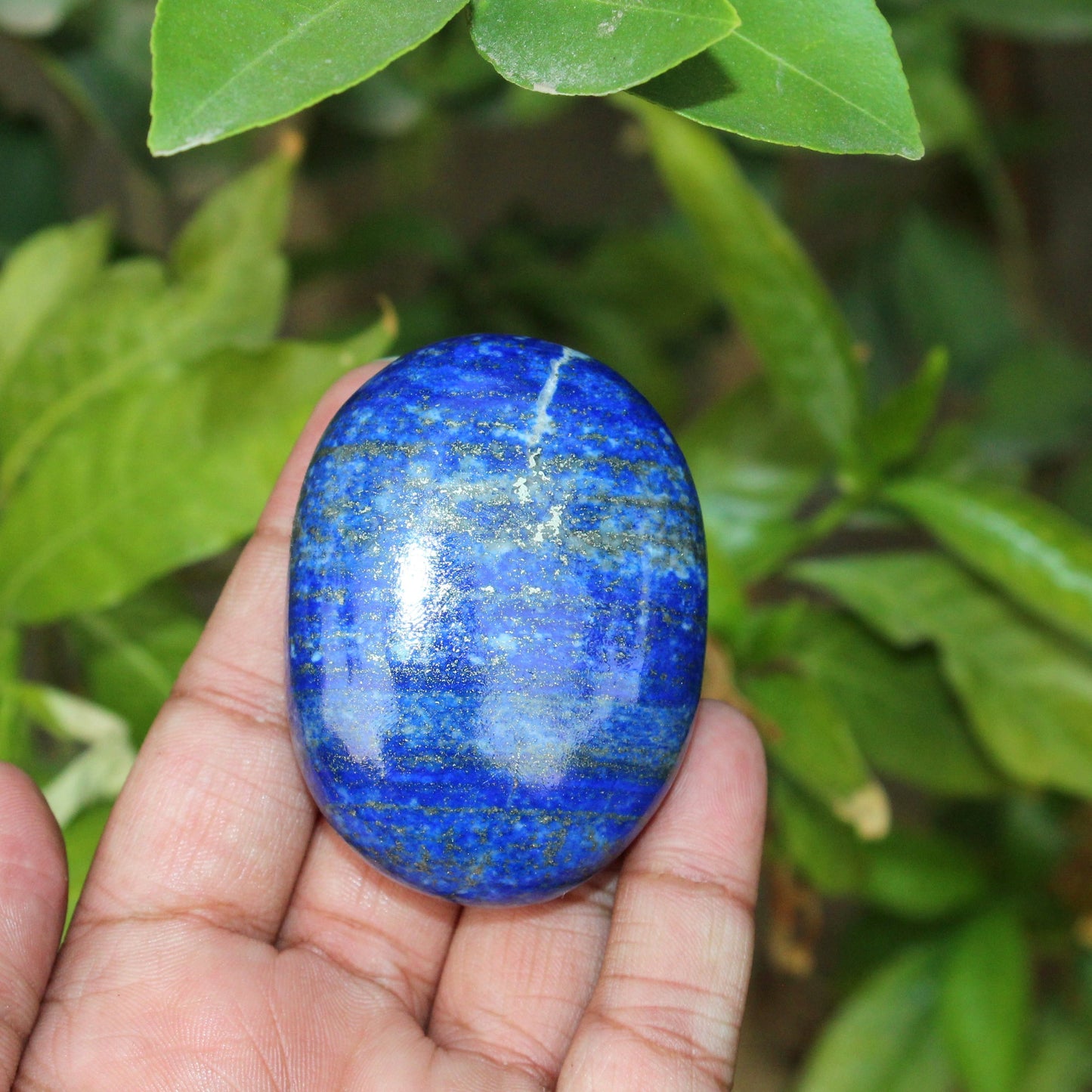 Natural Lapis Lazuli Palm Stone