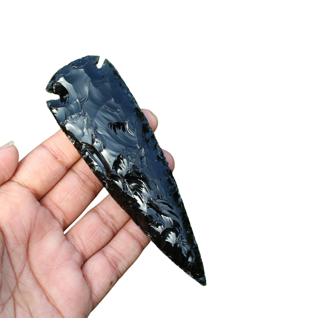 Black Obsidian Raw Arrowhead