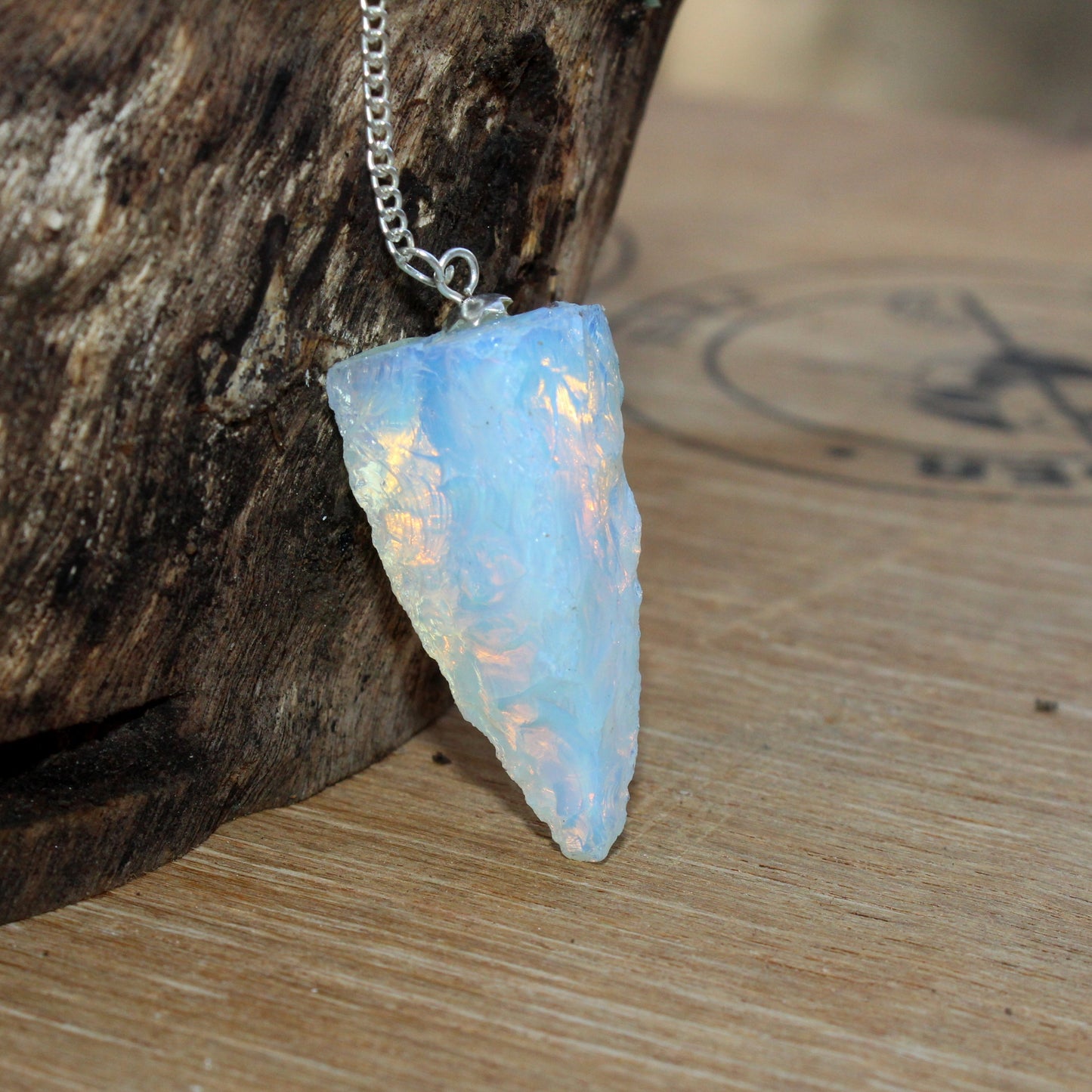 Opalite Raw Pendulum