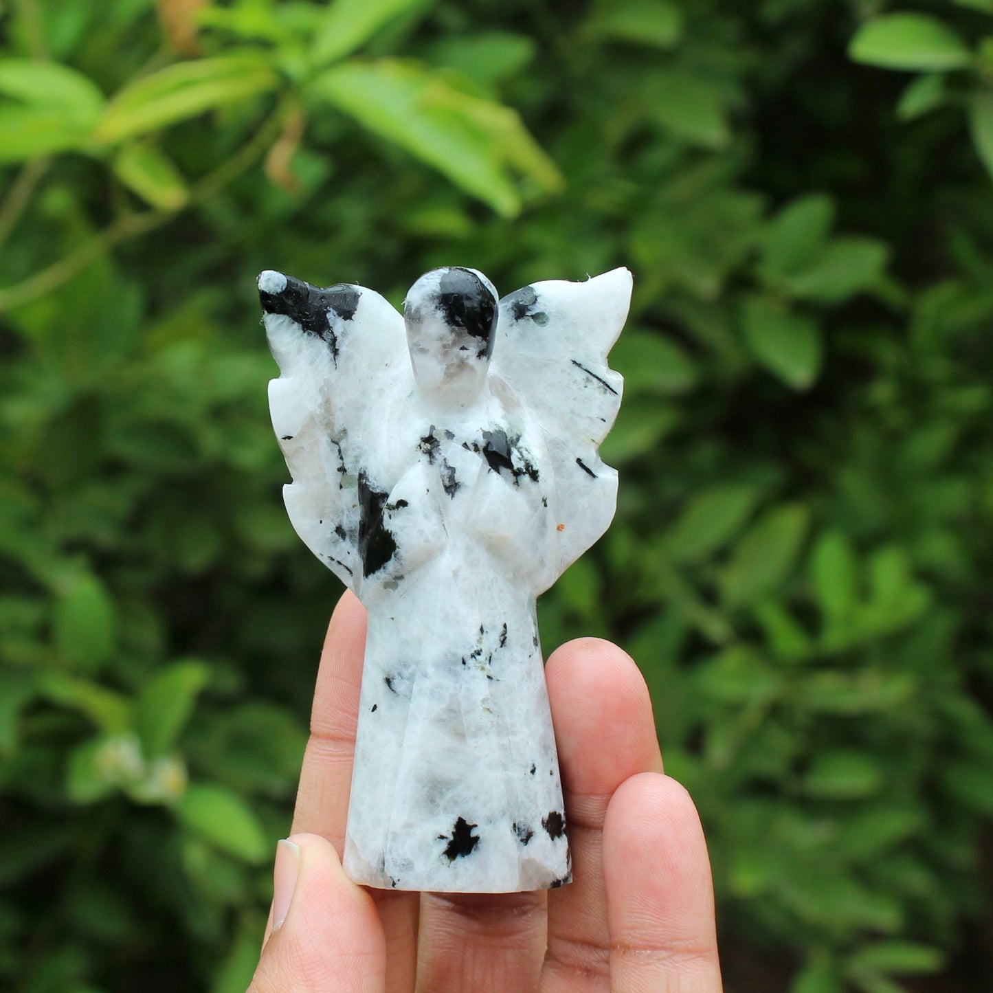 Natural Rainbow Moonstone Angel