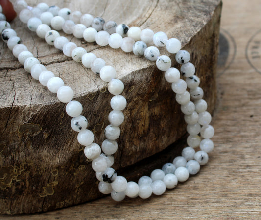 Natural Rainbow Moonstone Beads