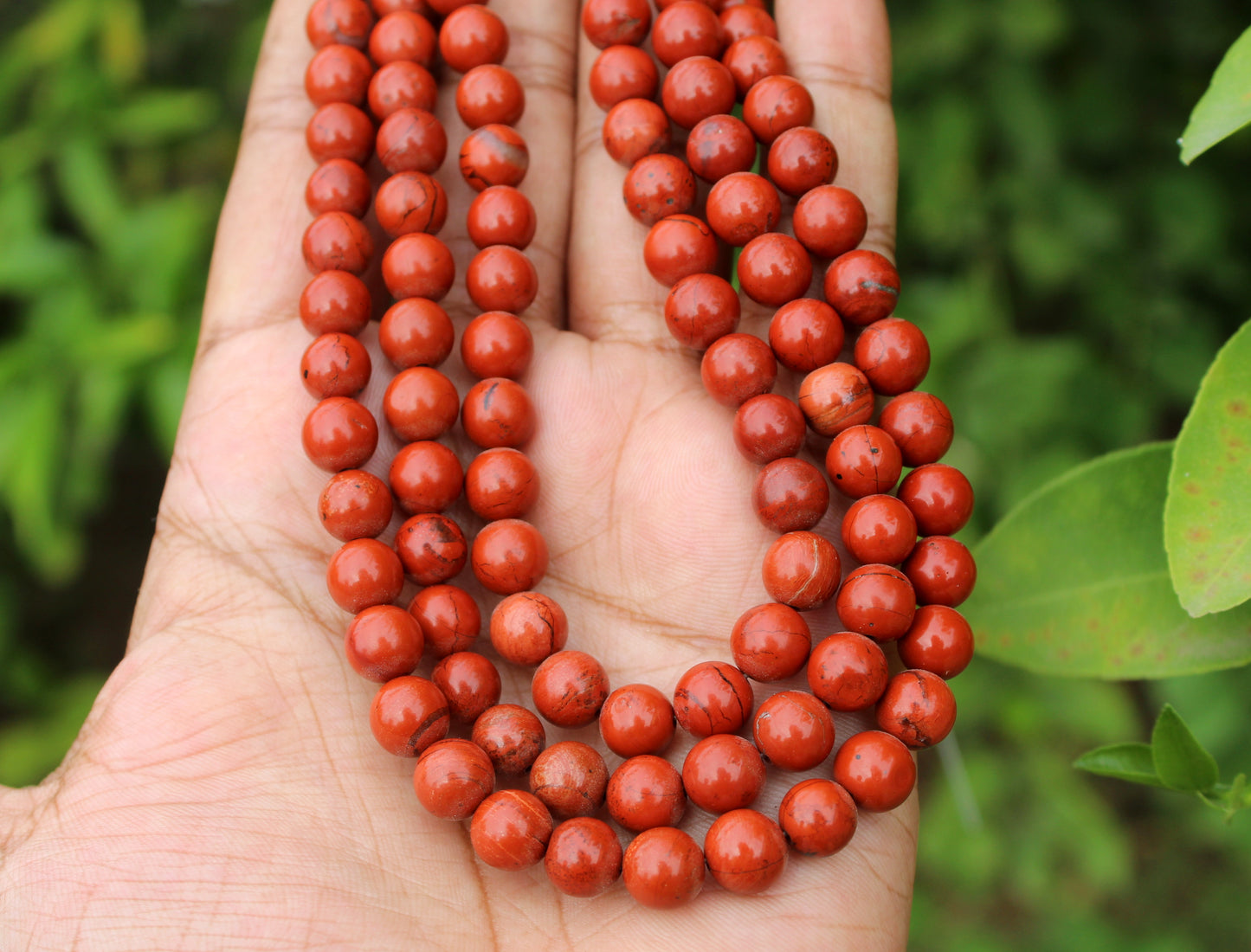 Natural Red Jasper Beads