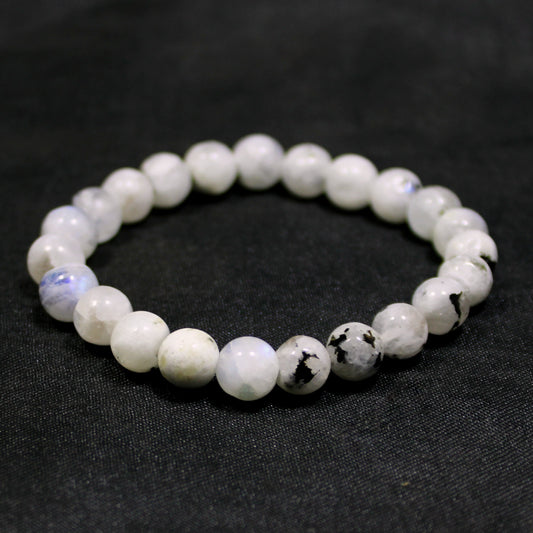 Natural Rainbow Moonstone Bracelet