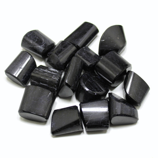 Natural Black Tourmaline Tumble Stones