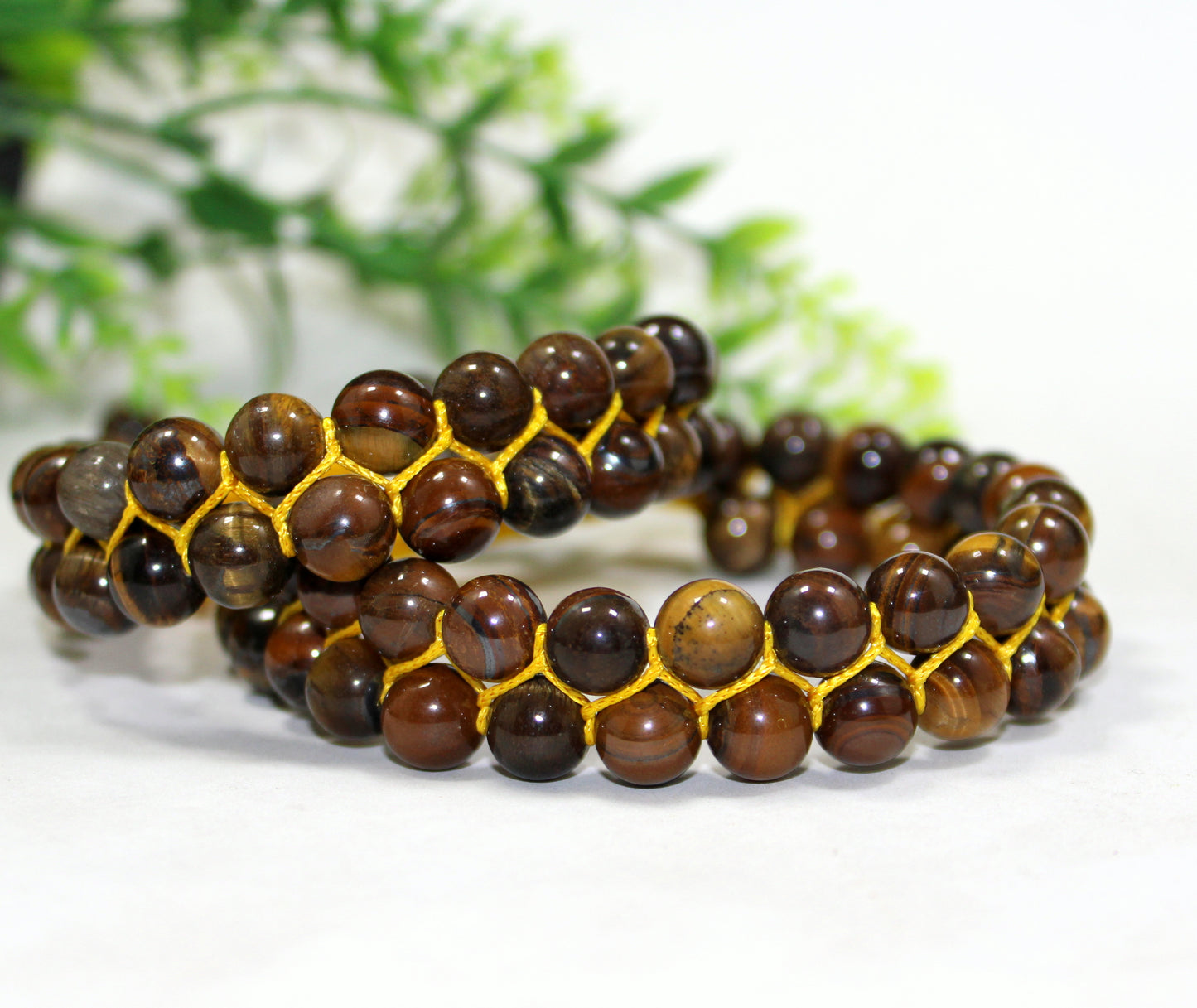 Natural Tiger Eye Double Layer Bracelet